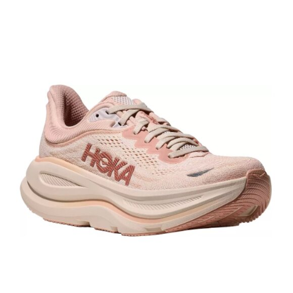 (NEW Arrival) Women's Bondi 9 "Light Pink/Cream" Hoka Shoes - Picture 6 of 7